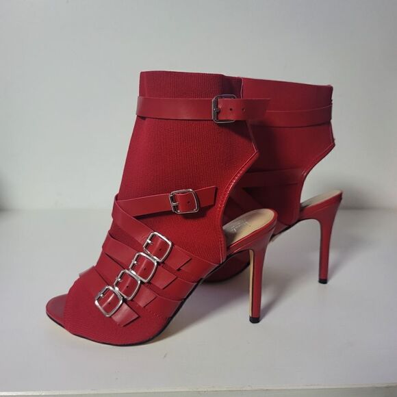 Nicole Miller open toe buckle heels - Picture 6 of 9